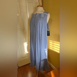 Woman's Earth Angels Blue Nightgown NWT Size XXL